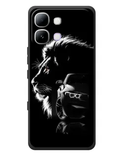 Чехол для Infinix Note Edge с картинкой «BMW и лев»