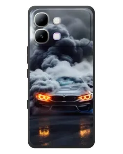 Чехол для Infinix Note Edge с картинкой «BMW в дыму»