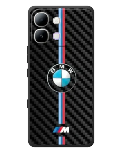 Чехол для Infinix Note Edge с картинкой «Эмблема BMW и карбон»