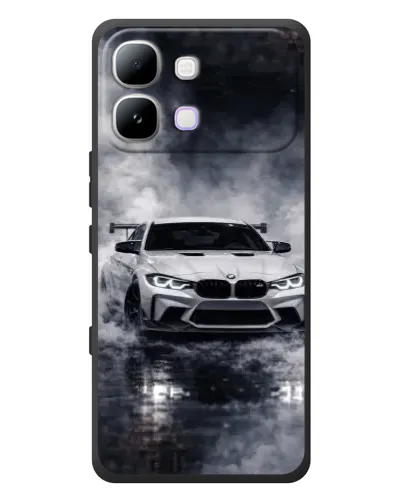 Чехол для Infinix Note Edge с картинкой «BMW сквозь туман»