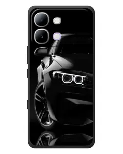 Чохол для Infinix Note Edge з картинкою «Чорна BMW — профіль»