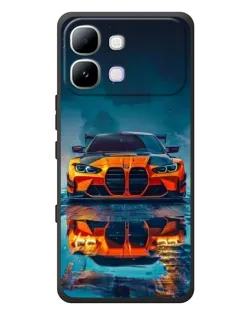 Чохол для Infinix Note Edge з картинкою «BMW — золота емблема»