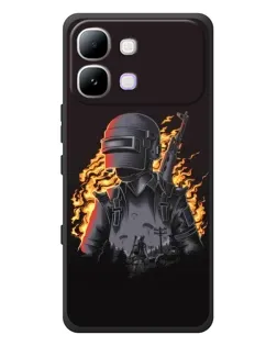 Чехол для Infinix Note Edge с картинкой «PUBG — огненный силуэт» Чехол для Infinix Note Edge с картинкой «PUBG — огненный силуэт»