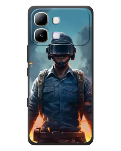 Чехол для Infinix Note Edge с картинкой «PUBG — реалистичный герой»