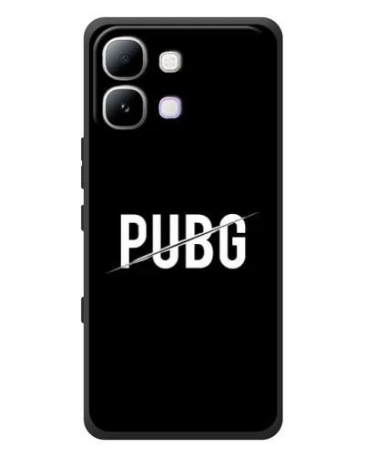 Чехол для Infinix Note Edge с картинкой «PUBG — белый логотип»