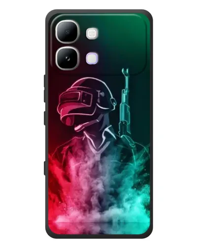 Чехол для Infinix Note Edge с картинкой «PUBG — огненный воин»