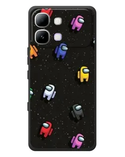 Чохол для Infinix Note Edge з картинкою «Космічний патерн Among Us»