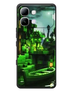 Чехол для Infinix Note Edge с картинкой «Minecraft лесной пейзаж»