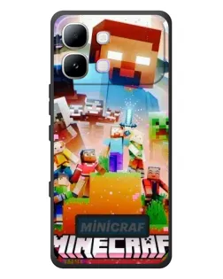 Чехол для Infinix Note Edge с картинкой «Minecraft герои игры»