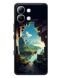 Чехол для Infinix Note Edge с картинкой «Вид из пещеры»