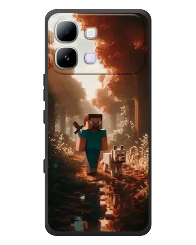 Чехол для Infinix Note Edge с картинкой «Стив в лесу» Чехол для Infinix Note Edge с картинкой «Стив в лесу»