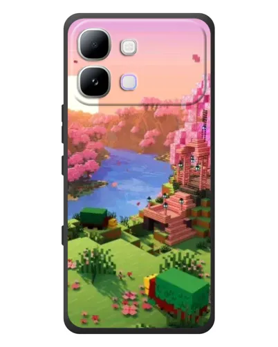 Чехол для Infinix Note Edge с картинкой «Розовое дерево Minecraft» Чехол для Infinix Note Edge с картинкой «Розовое дерево Minecraft»