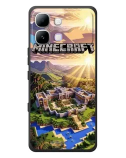 Чехол для Infinix Note Edge с картинкой «Minecraft панорама»