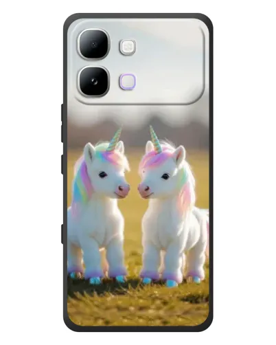 Чохол для Infinix Note Edge з картинкою «Пара єдинорогів» Чохол для Infinix Note Edge з картинкою «Пара єдинорогів»