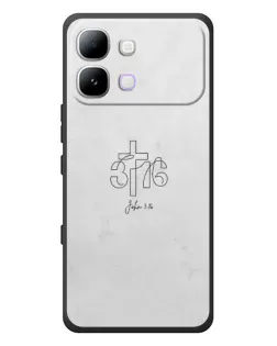 Чехол для Infinix Note Edge с картинкой «Иоанна 3:16 Крест»