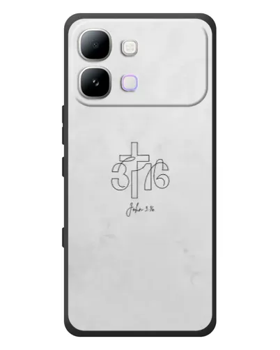 Чехол для Infinix Note Edge с картинкой «Иоанна 3:16 Крест»