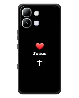 Чехол для Infinix Note Edge с картинкой «Сердце - Jesus»