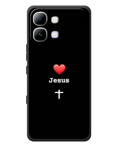 Чехол для Infinix Note Edge с картинкой «Сердце - Jesus»