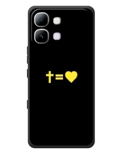 Чехол для Infinix Note Edge с картинкой «Сердце и Крест»