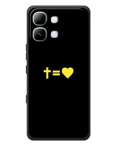 Чехол для Infinix Note Edge с картинкой «Сердце и Крест»