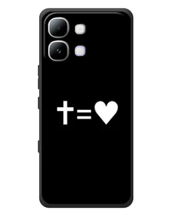 Чехол для Infinix Note Edge с картинкой «Крест и Сердце»