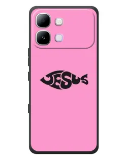 Чехол для Infinix Note Edge с картинкой «Розовый символ  Jesus»