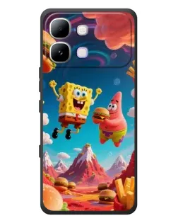Чохол для Infinix Note Edge з картинкою «Космічний фастфуд»