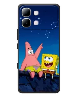 Чохол для Infinix Note Edge з картинкою «Губка Боб та Патрік вночі»
