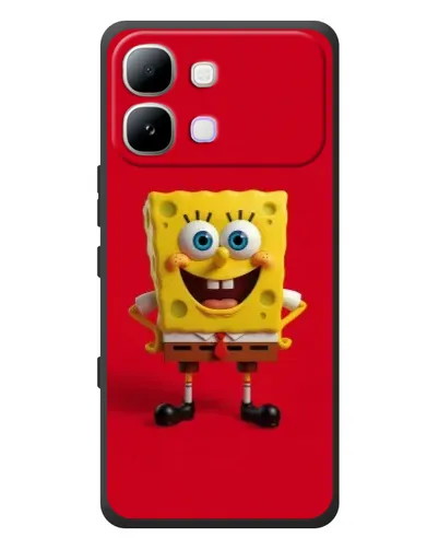 Чохол для Infinix Note Edge з картинкою «Спанч Боб на червоному»