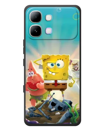 Чохол для Infinix Note Edge з картинкою «Спанч Боб переможець»