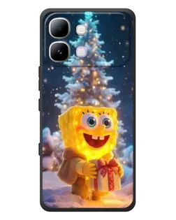 Чохол для Infinix Note Edge з картинкою «Різдвяний Спанч Боб»