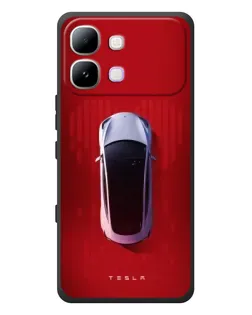 Чехол для Infinix Note Edge с картинкой «Tesla Top View»