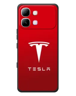 Чехол для Infinix Note Edge с картинкой «Tesla Red Classic»