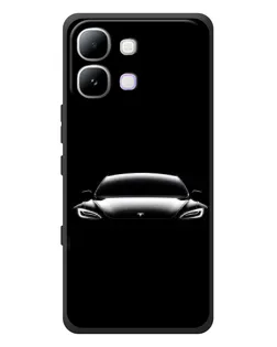 Чехол для Infinix Note Edge с картинкой «Фары Tesla Night»
