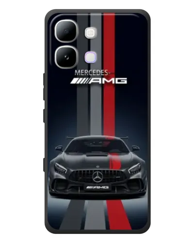 Чехол для Infinix Note Edge с картинкой «Mercedes — белый карбон»
