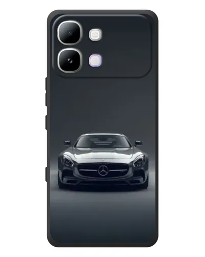 Чехол для Infinix Note Edge с картинкой «Mercedes на черном»