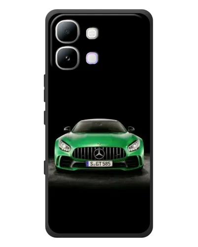 Чехол для Infinix Note Edge с картинкой «Mercedes — неоновый лого»