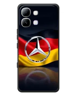 Чехол для Infinix Note Edge с картинкой «Mercedes — флаг Германии»