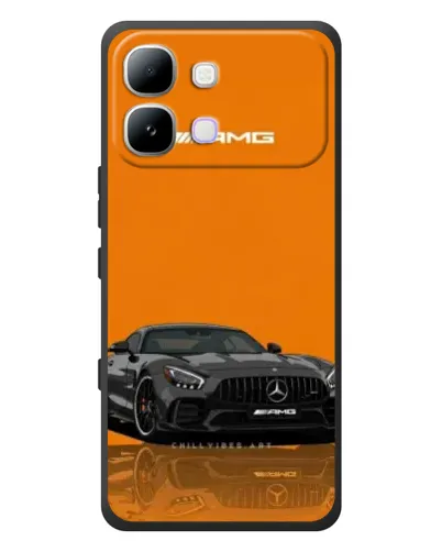 Чехол для Infinix Note Edge с картинкой «Оранжевый Mercedes AMG»