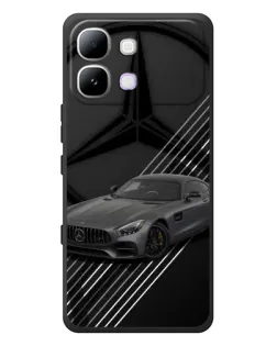 Чехол для Infinix Note Edge с картинкой «Mercedes AMG — графика»