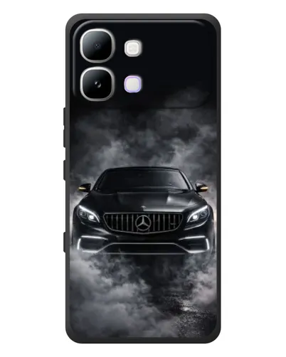Чехол для Infinix Note Edge с картинкой «Mercedes в дыму»