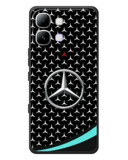 Чехол для Infinix Note Edge с картинкой «Mercedes — бирюзовый акцент»
