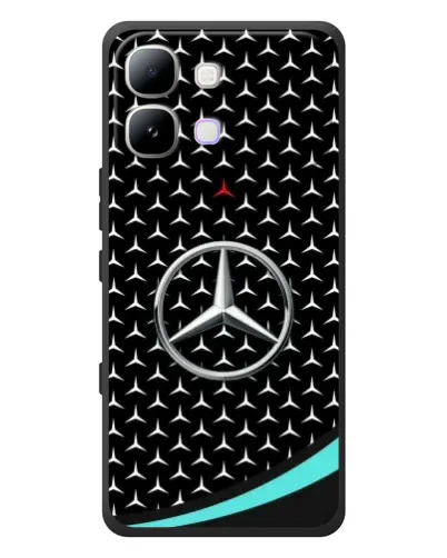 Чехол для Infinix Note Edge с картинкой «Mercedes — бирюзовый акцент»