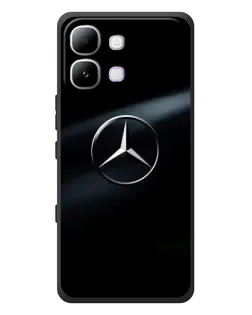 Чехол для Infinix Note Edge с картинкой «Mercedes на металле»