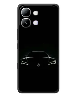Чехол для Infinix Note Edge с картинкой «Mercedes — силуэт авто»