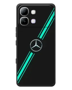 Чехол для Infinix Note Edge с картинкой «Спортивные линии Mercedes»
