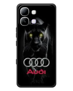 Чехол для Infinix Note Edge с картинкой «Пантера и Audi»