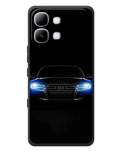 Чехол для Infinix Note Edge с картинкой «Audi в неоне»