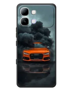 Чехол для Infinix Note Edge с картинкой «Audi в облаках дыма»