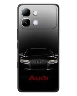 Чехол для Infinix Note Edge с картинкой «Audi — градиентный контур»